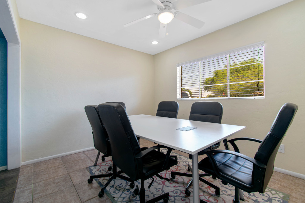 Conference room inside Coworking on 15th Ave in Phoenix