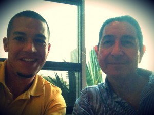 Eric and Ruben in 2012.