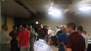 The creators mingled all night fueled by cold beer and endless enthusiasm.
